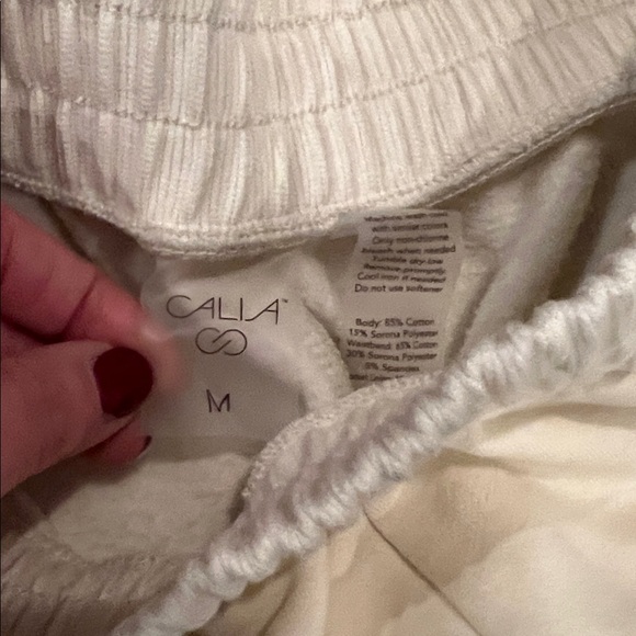 Calia Women's everyday cinched waist jogger and Cream Hoodie Set - Picture 7 of 7